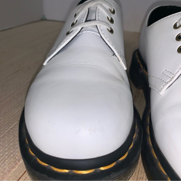 Dr. Martens Vegan 1461 Kemble Shoes Women’s Size 5 White